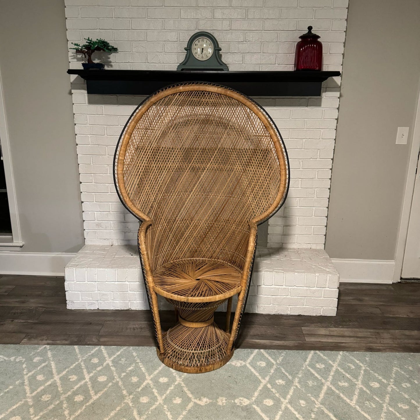 Peacock Wicker Chair Rental