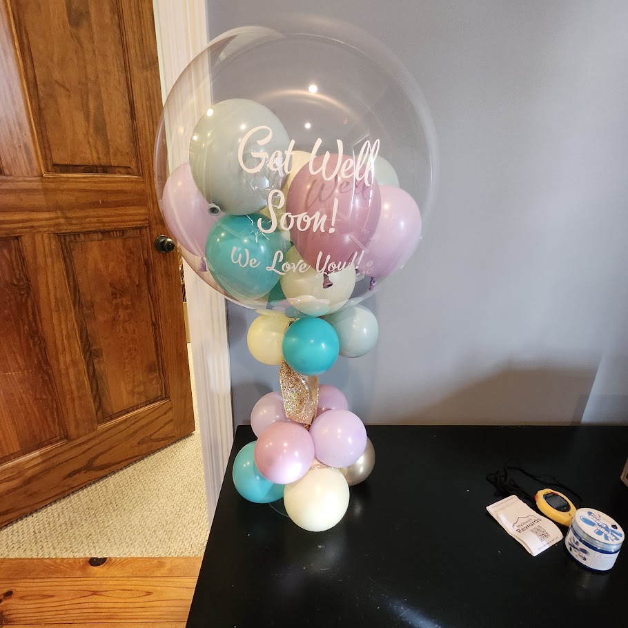 Personalized Tassel Balloon Centerpiece