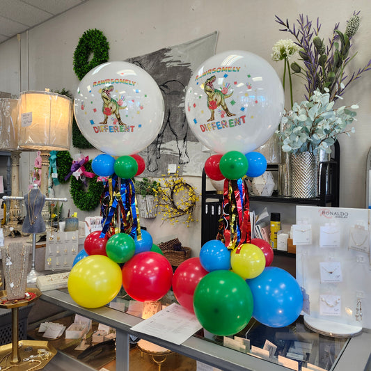 Personalized Tassel Balloon Centerpiece