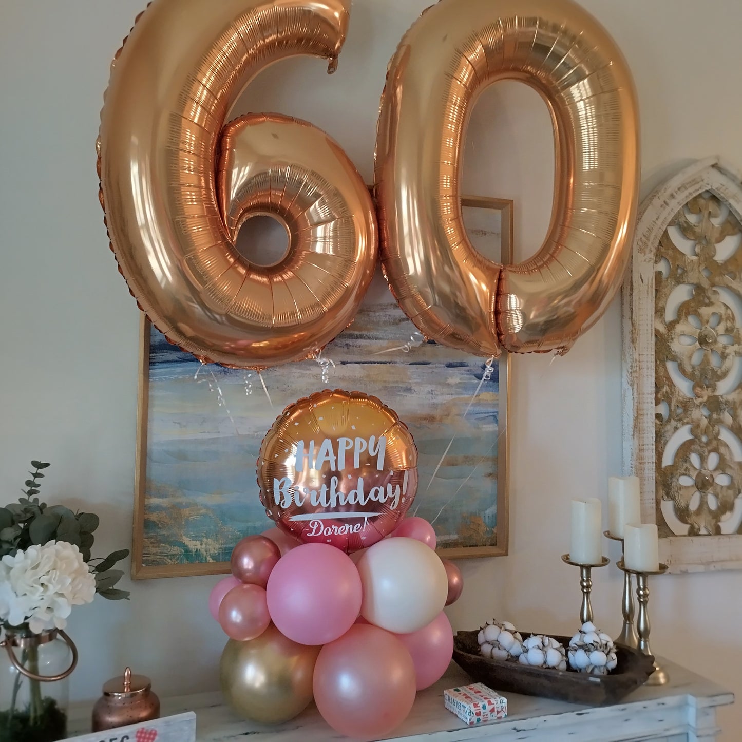 Personalized gift +Helium bunch  or Numbers