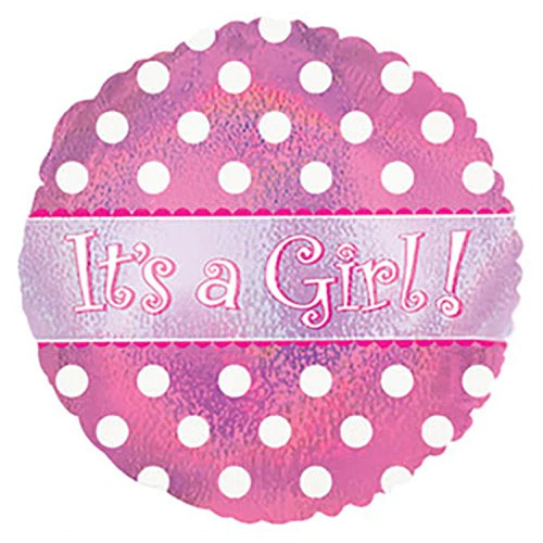 17" It's a Girl Dazzloon