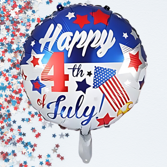 Happy 4th of July 18" Round