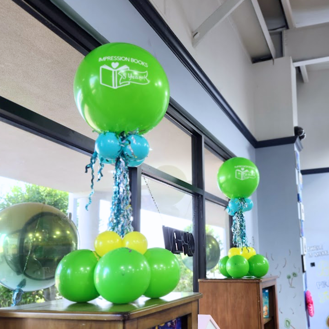 Personalized Tassel Balloon Centerpiece
