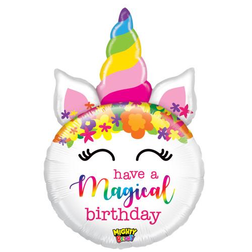 33″ MIGHTY BIRTHDAY UNICORN