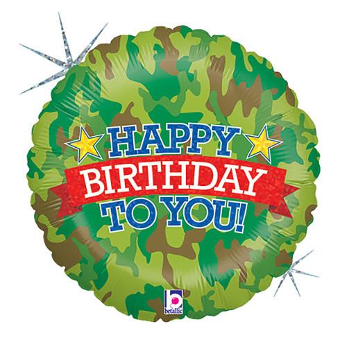 18″ CAMO BIRTHDAY