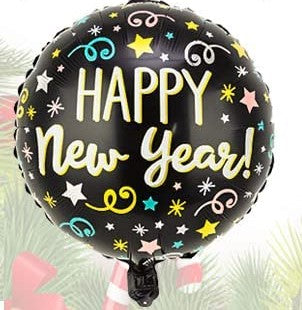 Happy New Years Blue Confetti