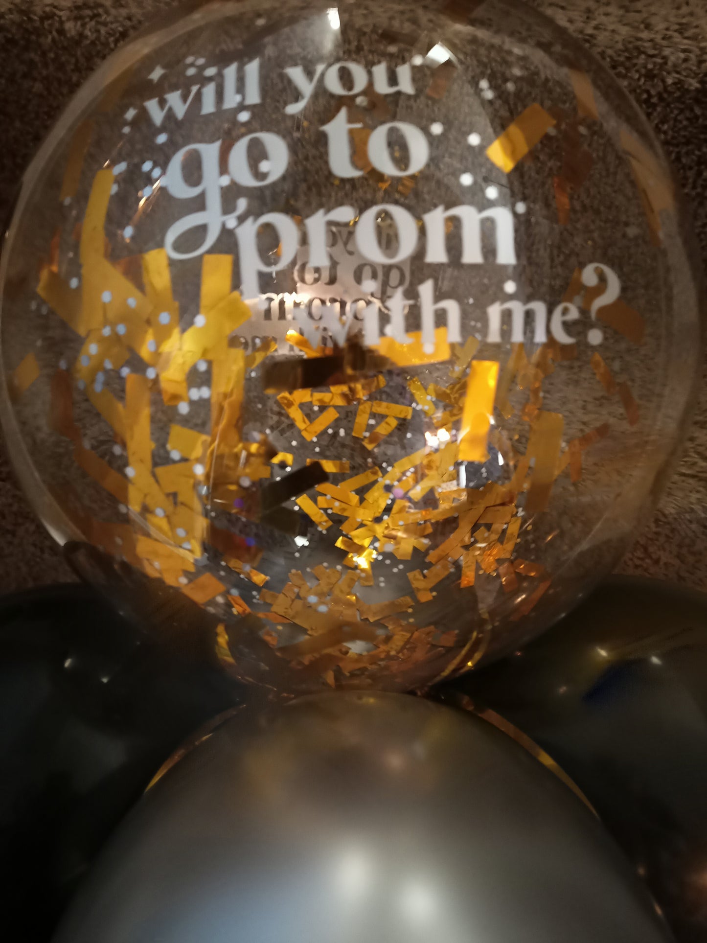 Air Filled Prom Question Balloon