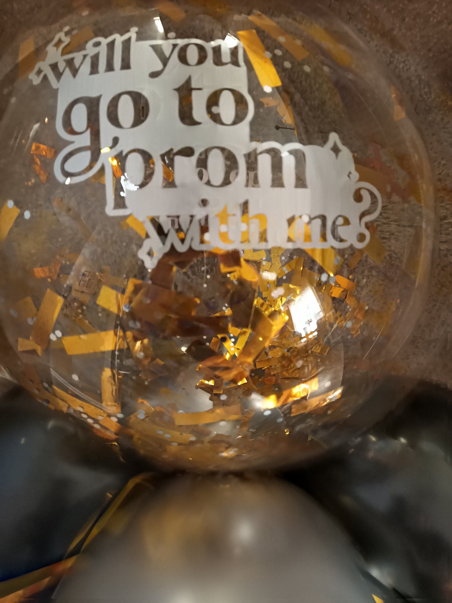 Air Filled Prom Question Balloon