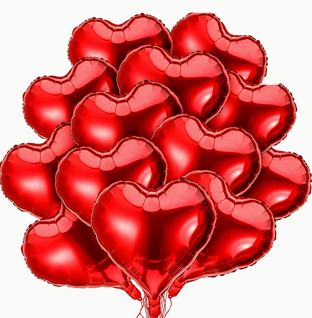 18in Red Heart Balloon