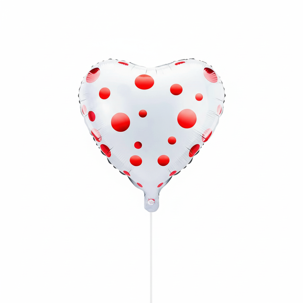 18in Polka Dot Hearts