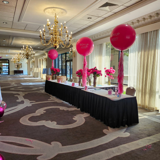 Jumbo Pink Tassel Balloons