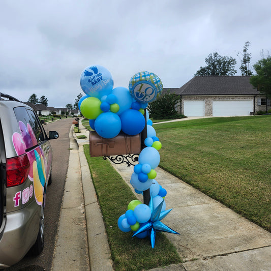 Welcome Home Baby Mailbox Swag