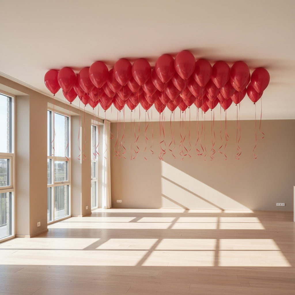 30ct Red Ceiling Balloons