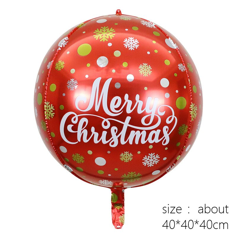 Red Merry Christmas 20" Orb