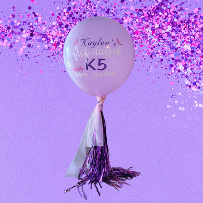 First Day of School Balloon Wand