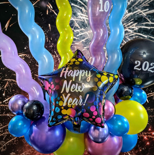 New Years Countdown Balloon bunch