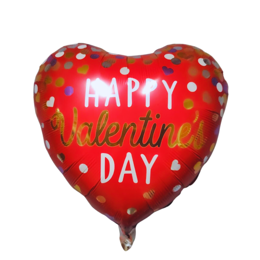 18" Metallic dot Happy Valentine's Day