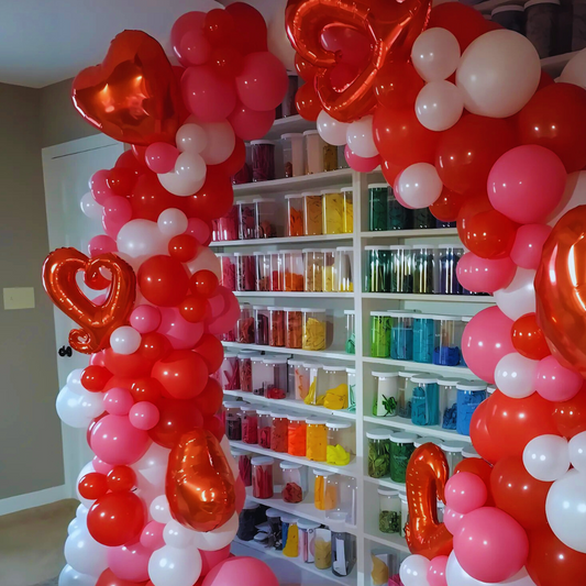 Valentine's Organic Balloon Column