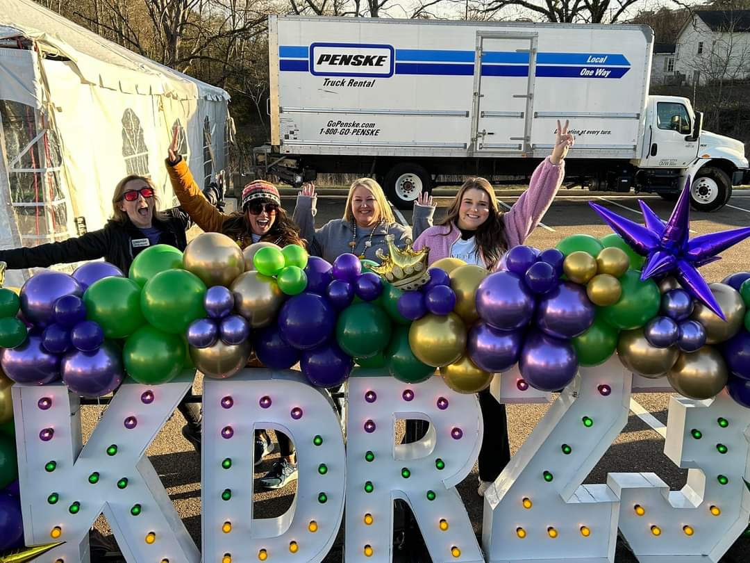 Mardi Gras Marquee Balloons