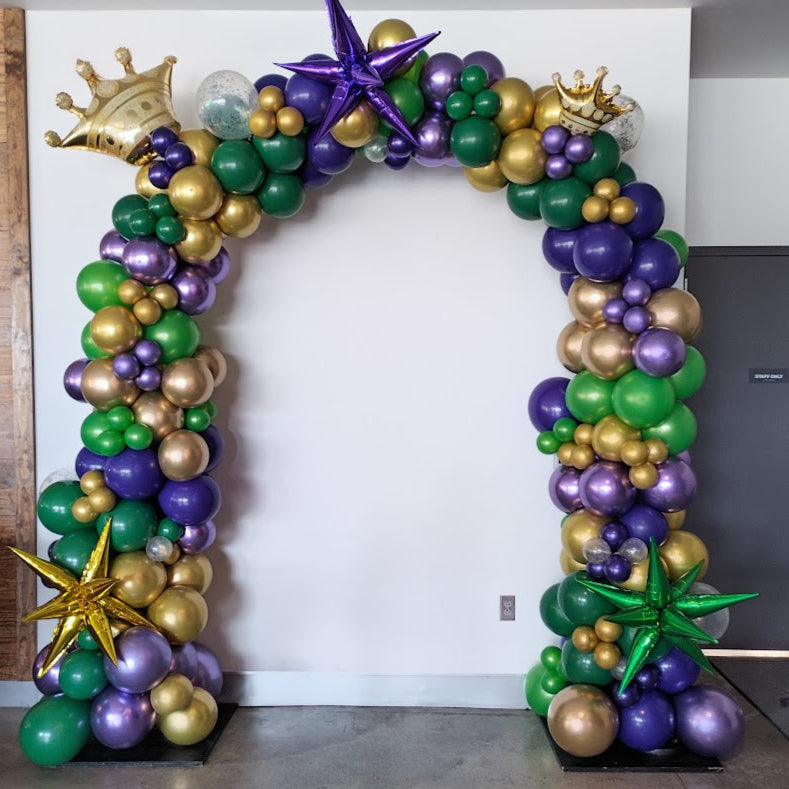 Mardi Gras Full Organic Arch