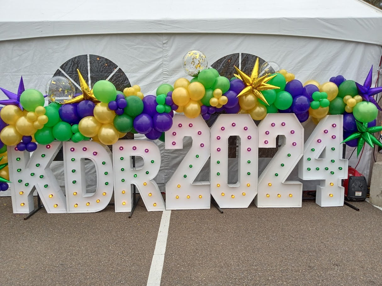 Mardi Gras Festival Tent Balloons 10X10 Tent