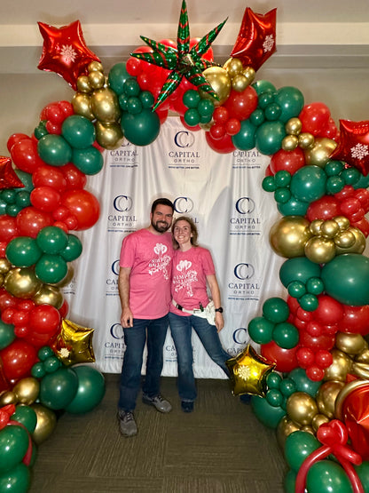 Christmas Organic Balloon Arch Free Standing