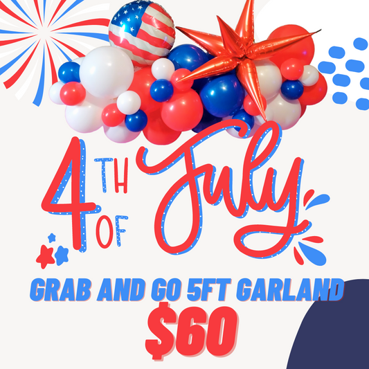 4th of July 5ft Garland