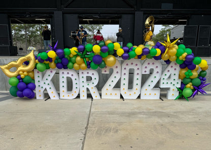 Mardi Gras Marquee Balloons