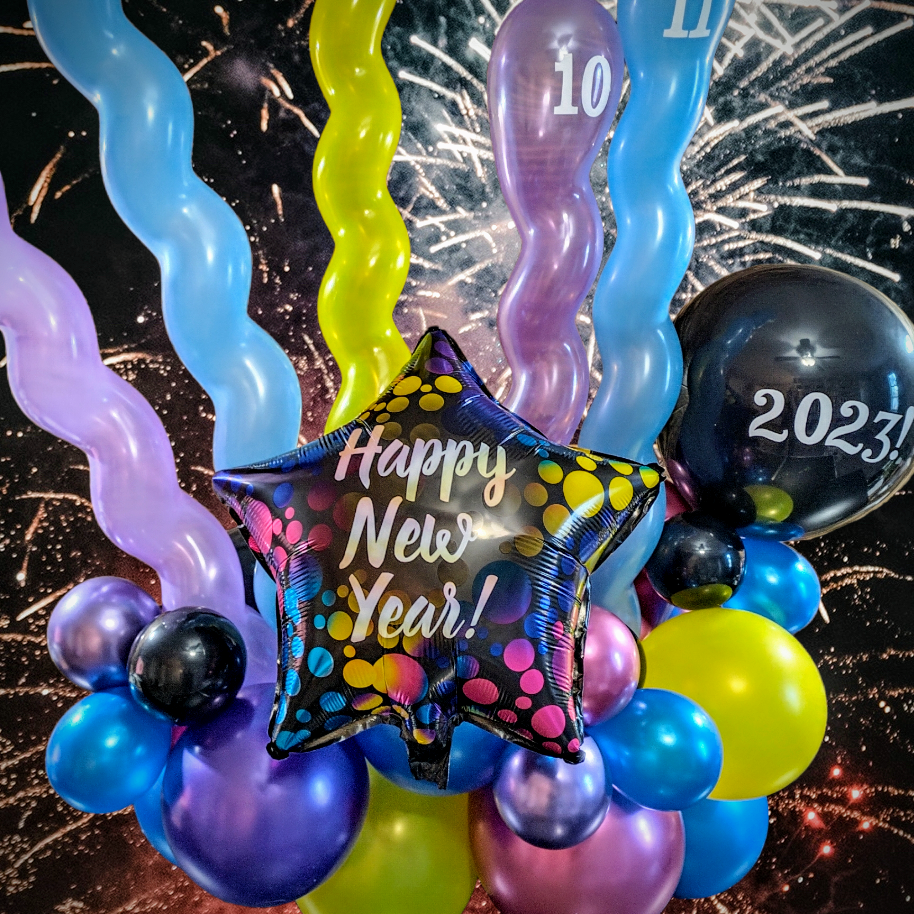 New Years Countdown Balloon bunch