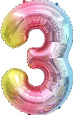 40" Number 3 Balloon